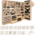 Factory Direct Sales Combination Wine Cabinet Solid Wood  Wine Rack Storage Holder